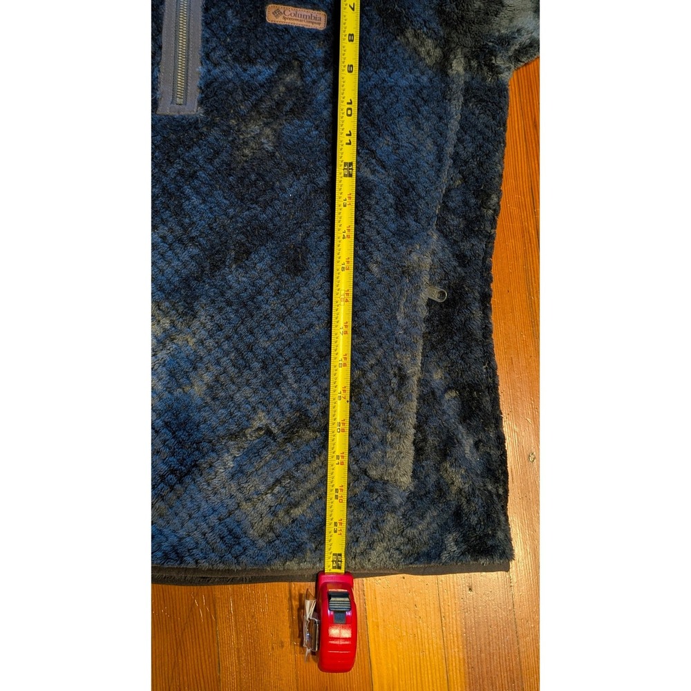 Columbia Womens Fire Side II Sherpa Fleece 1/4 Zip Pullover Nocturnal Blue Large - Picture 11 of 12